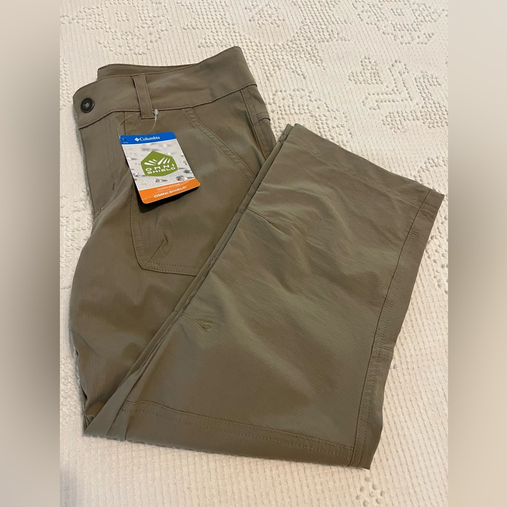 Columbia W Kestrel Trail II Women’s Capris, Size 4, Beige, NWT, OmniShield - Picture 15 of 16